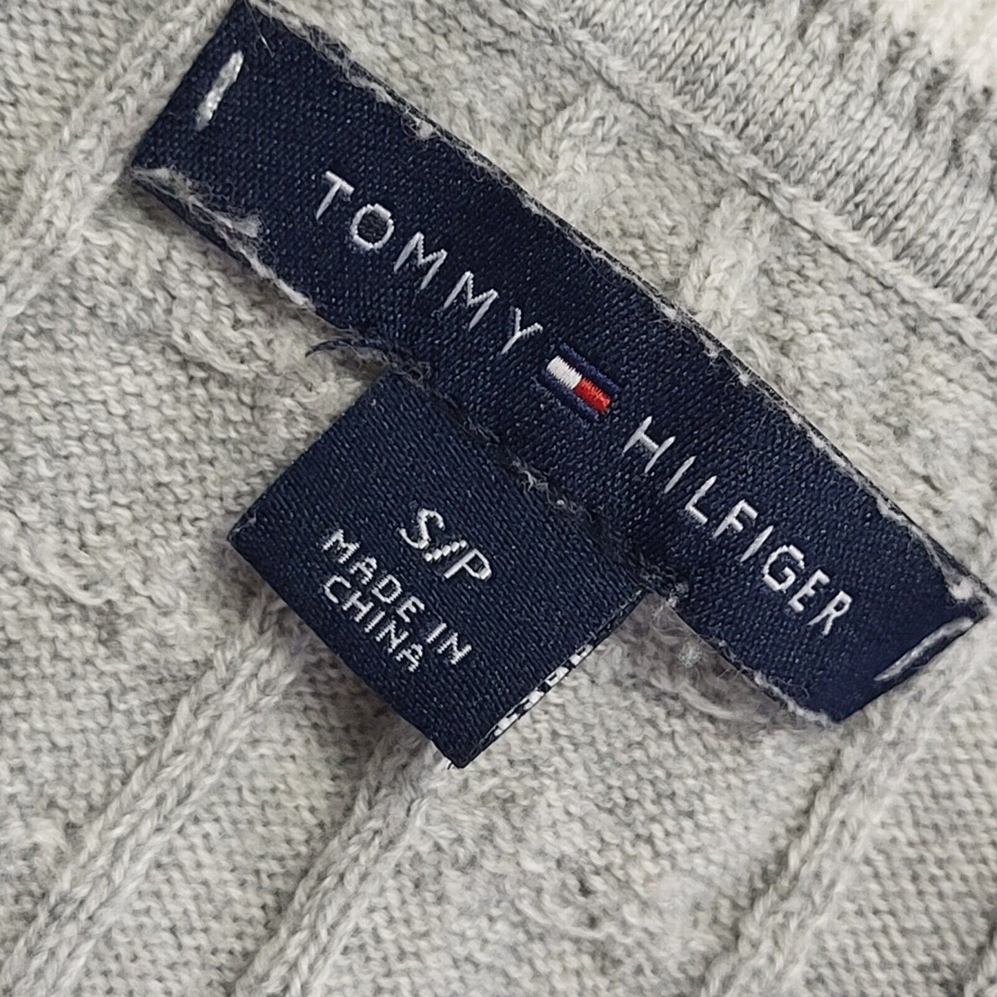 Tommy Hilfiger 90s Vintage Grey Long Sleeve Round Neck Jumper Women's Size S