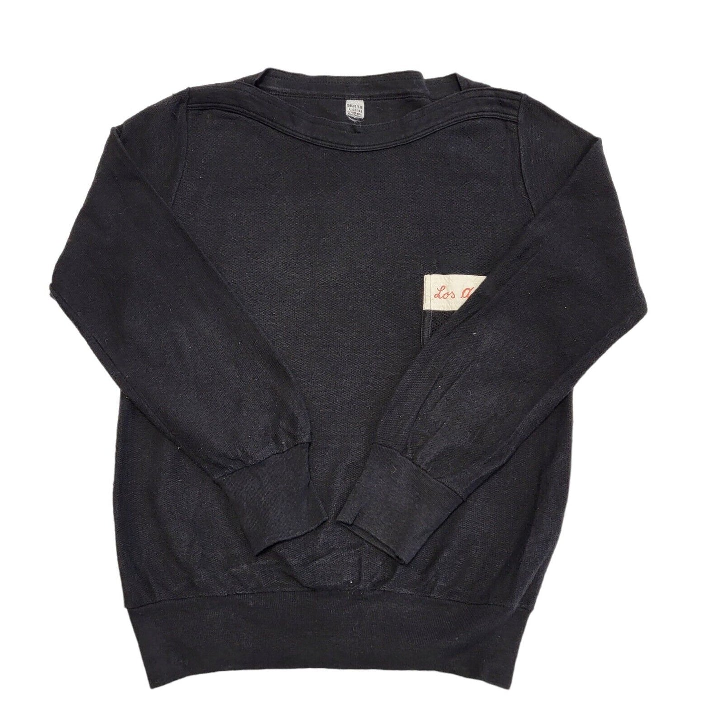 Los Angeles Black  Sweatshirt Vintage 90s Women's Size L