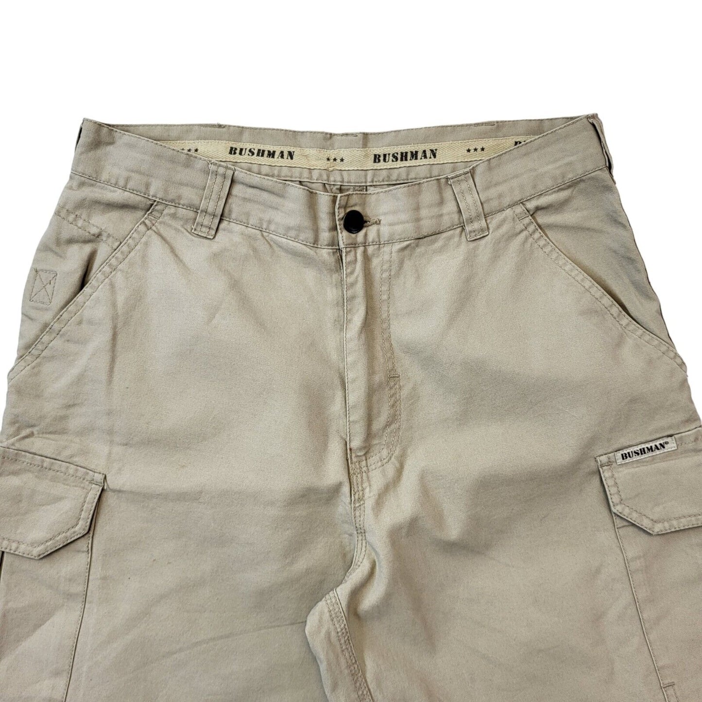 Bushman Beige 90s Vintage Zip Off Cargo Trousers Men's Size S W30 L32