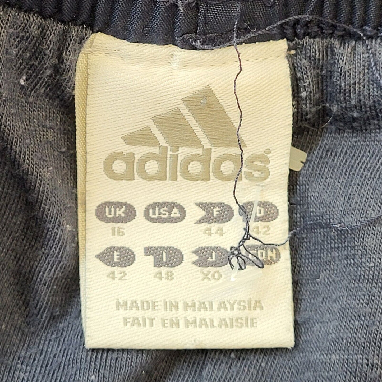 Adidas Y2K Vintage Navy Blue Tracksuit Bottoms Women's Size 16 W34 L30
