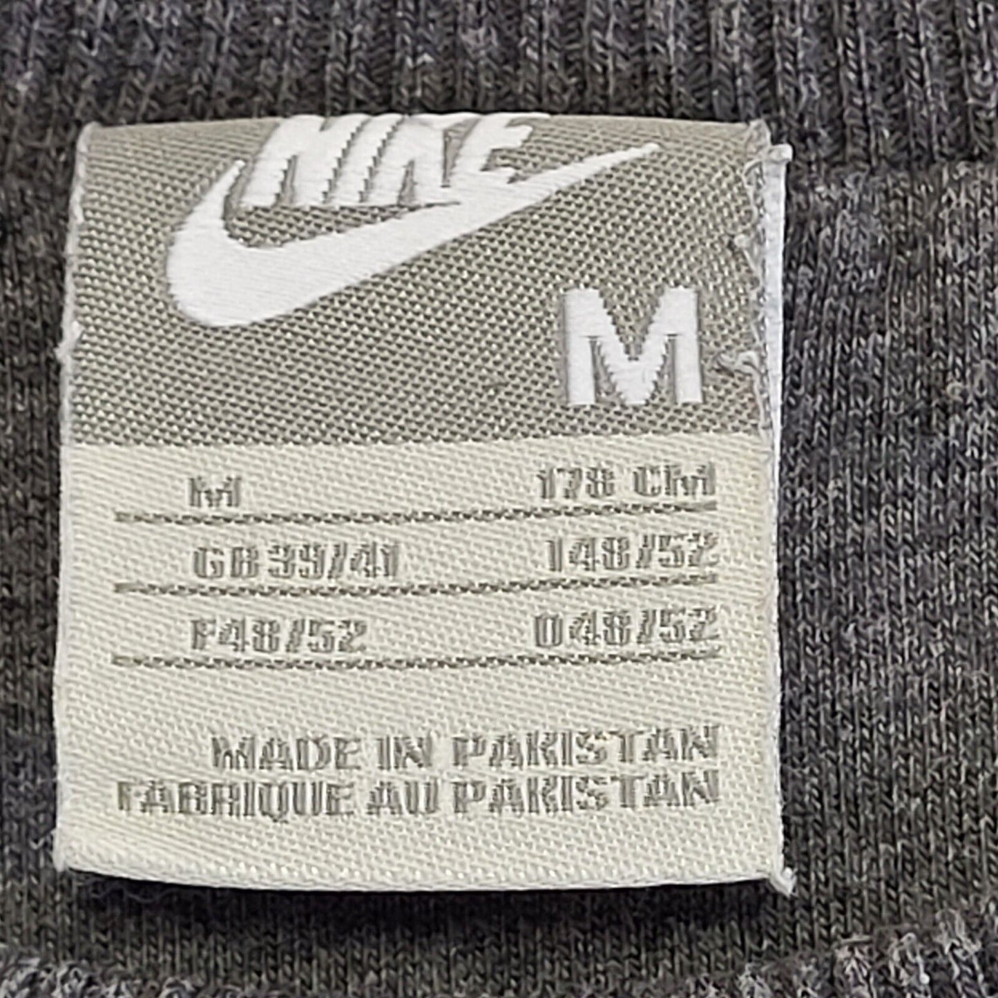Nike Grey Y2K Vintage Long Sleeve Sweatshirt Jumper Men's Size M