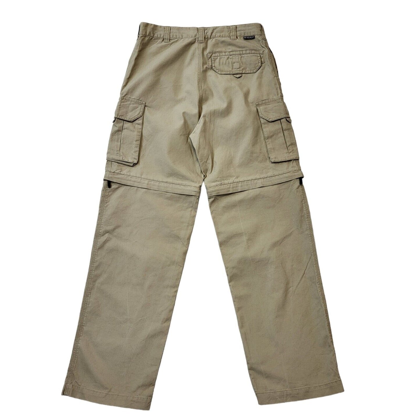 Bushman Beige 90s Vintage Zip Off Cargo Trousers Men's Size S W30 L32