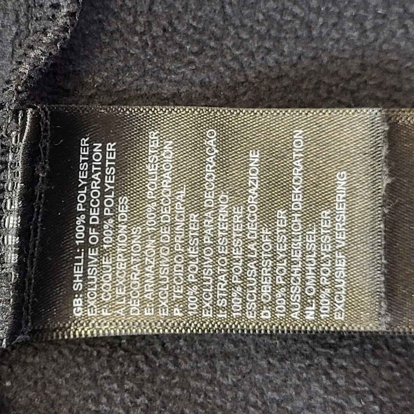 The North Face Black 1/4 Zip Fleece Men's Size M
