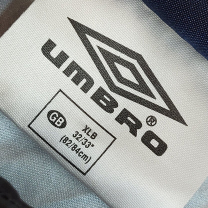 Umbro Y2K Black Zipped Hooded Windbreaker Jacket Uk Boy's Size XL