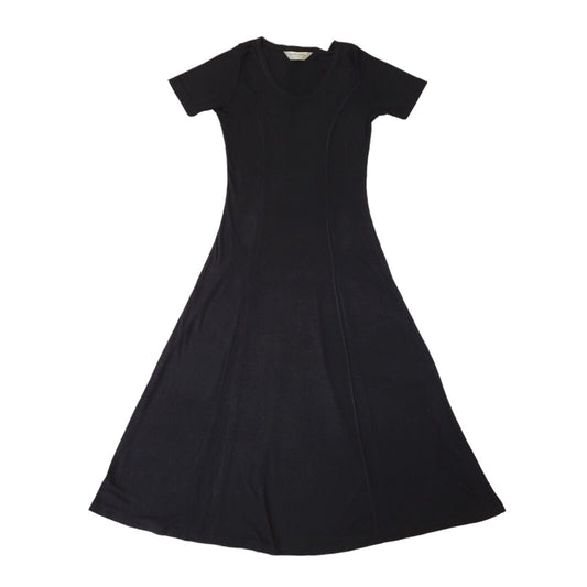 Dorothy Perkins Vintage 90's Long Black T-Shirt Dress Womens UK Size 10