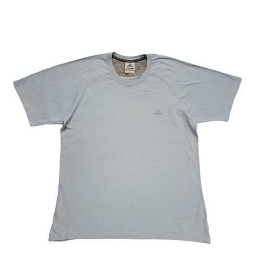 Y2K Vintage Adidas  Blue Round Neck T-Shirt Uk Men's Size Large