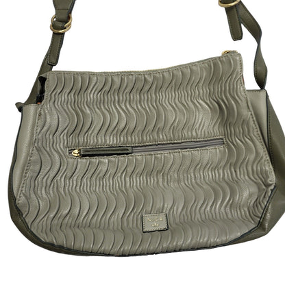 Nica Grey Leather Cross Body Shoulder Bag Uk Women's 15" x 10"