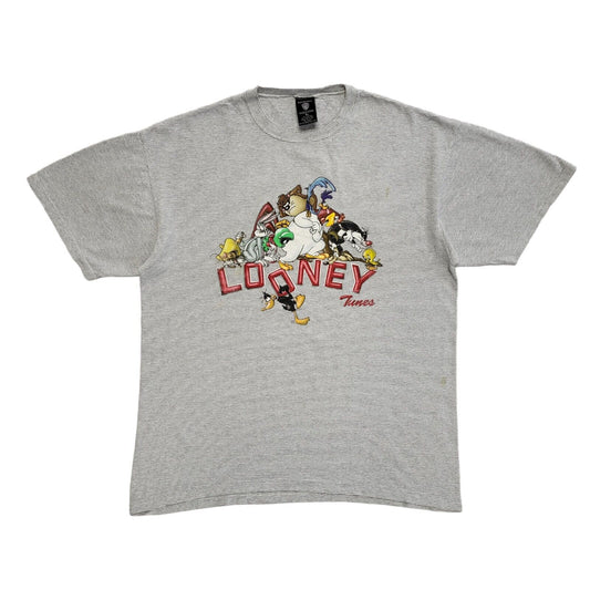 Warner Bros Looney Tunes Grey Vintage 90s T-Shirt Uk Men's Size XL