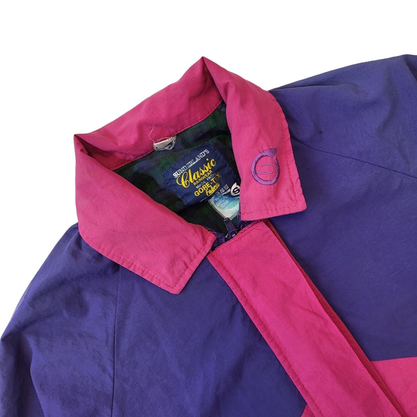 Sunderlands 90s Vintage Pink & Purple Over-sized Jacket Women's Size Small