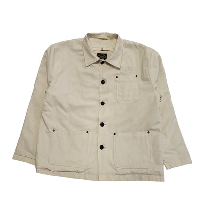 The Basement x TMD Collaboration Cream Button-Up Cotton Jacket Men's Size Large