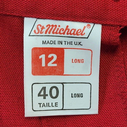 St Michael 80s Vintage Pink Tapered Trousers Women's Size 12 W26 L28