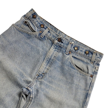 Levi's Vintage 90s Light Blue Tapered Denim Suspender Jeans Men's Size M W33 L34