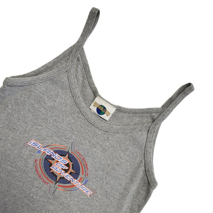 Universal Studio Vintage 90's Grey Islands Of Adventure Strap Top Womens Size M
