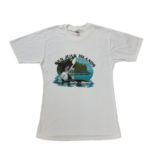 Vintage 90's White San Juan Islands T-Shirt Men's Size XL