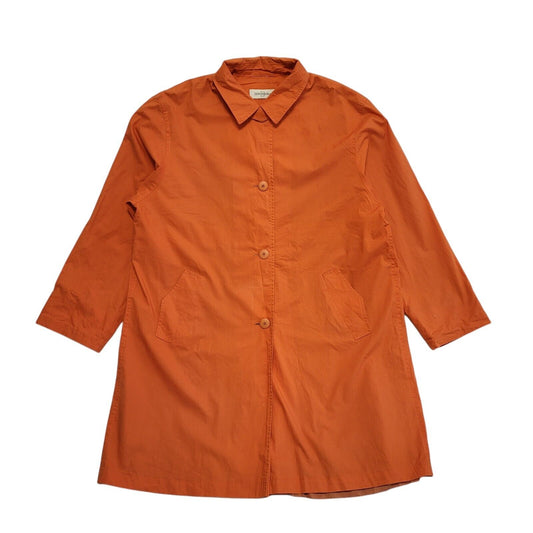 Dinomoda Orange 90s Vintage Button Casual Jacket Uk Women's Size 12