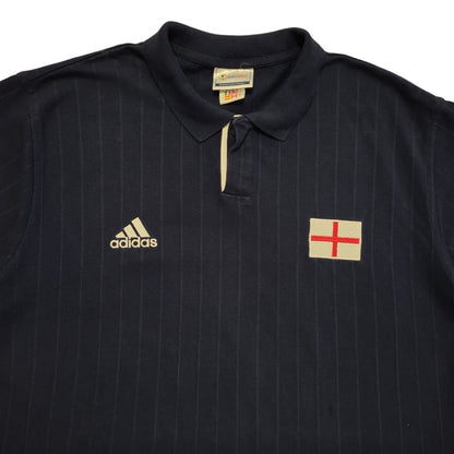 Adidas Y2K Blue 2002 Fifa World Cup Short Sleeve Polo Shirt Mens Size L