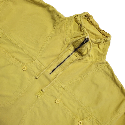 80s Vintage Swiss Yellow  Windbreaker Cotton Jacket Men's Size  M