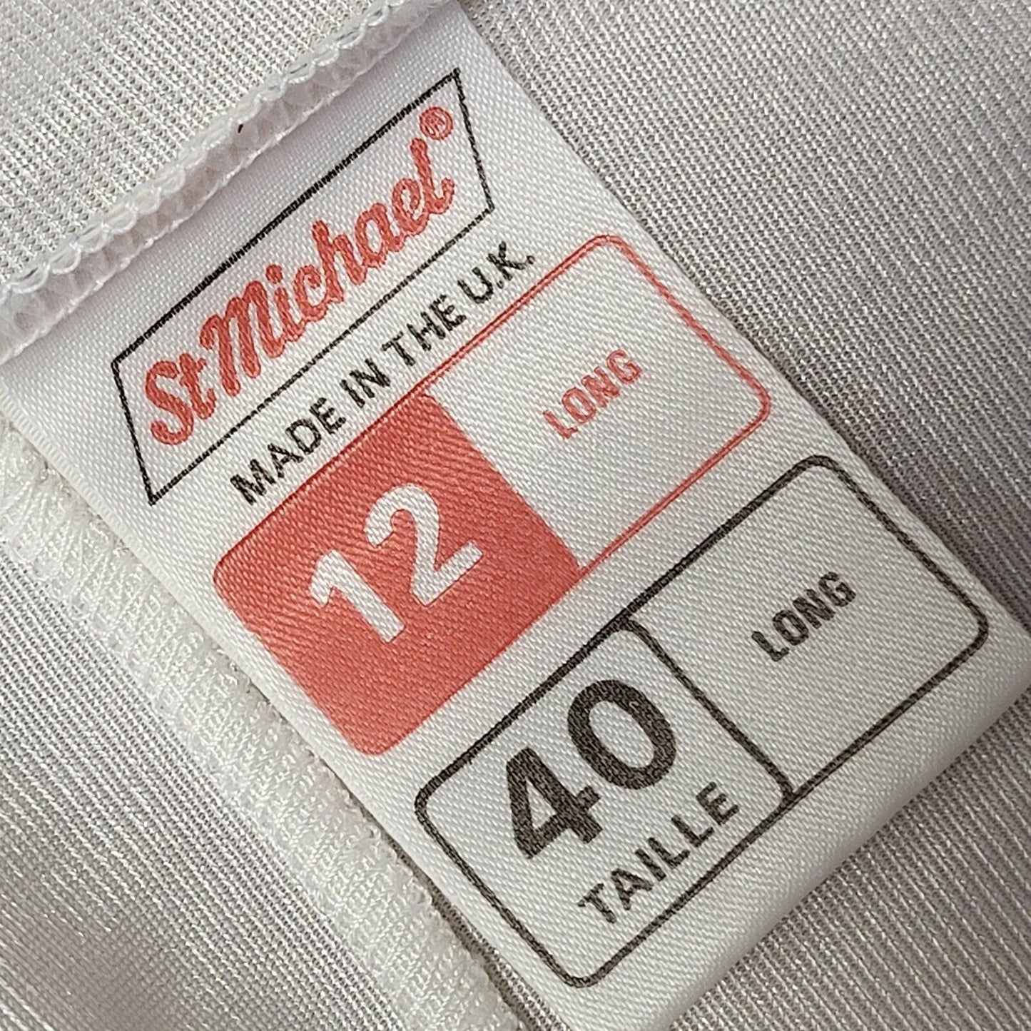 St Michael Vintage 70s White Sleeveless Night Dress Uk Women's Size 12