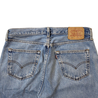 Levi's 501 Vintage 90s Light Blue Wide Leg Denim Jeans Men's Size L W34 L28
