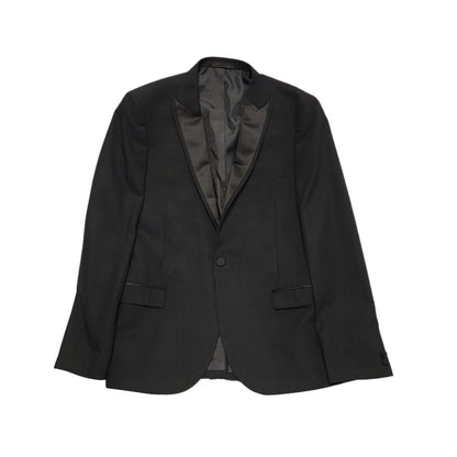 Moss London Black Y2k Blazer Suit Jacket Uk Men's Size Large 42"