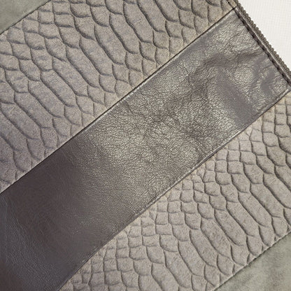 Jones Acid Grey Leather Cross Body Shoulder Bag Women's Size 11.5" x 8"