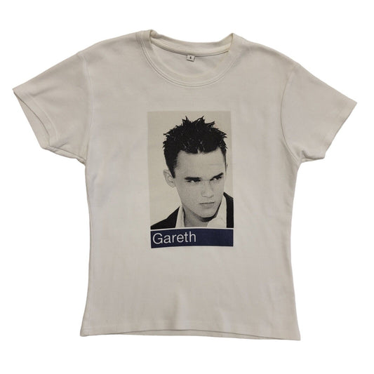 Gareth Gates Vintage Y2K  White Short Sleeve T-Shirt Womens Size S