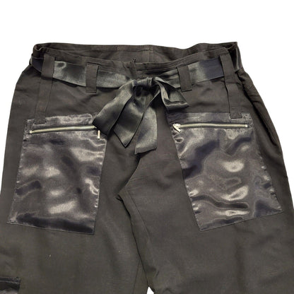 New Look Vintage Y2k Black Flared Leg Trousers Uk Women's Size 14 W32 L31