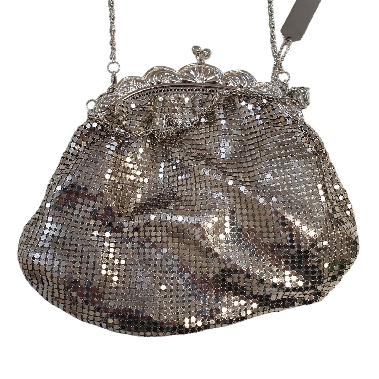 Newbridge Silver Metallic  Evening Party Cross Body Purse Bag