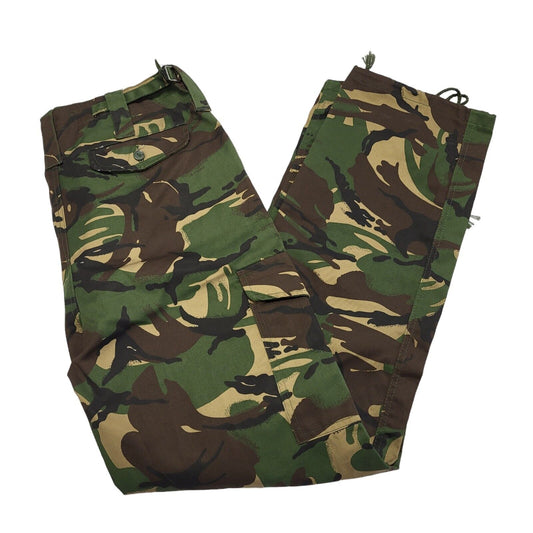 Blue Castle Green Vintage 90s Straight Leg Camouflage Trousers Men's L W34 L31