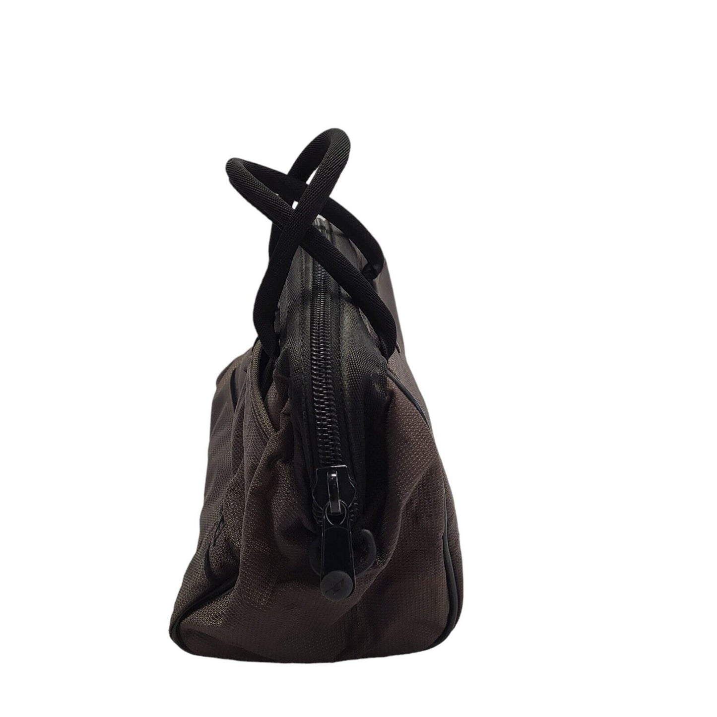 Diesel Brown & Black Canvas Zipped Hand Bag Uk Women's 10" x 7"