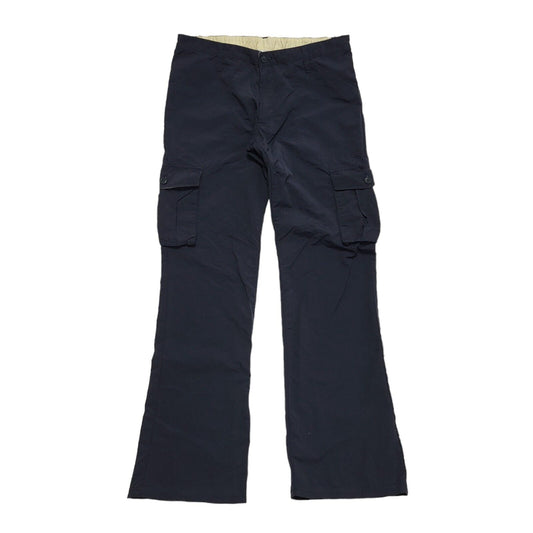 Adidas Y2K Navy Blue Straight Leg Cargo Trousers Women's UK 12 W30 L30