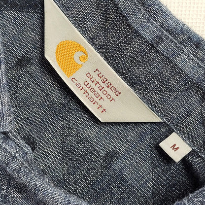 Carhartt Blue Long Sleeve Slim Fit Shirt Uk Men's Size Medium
