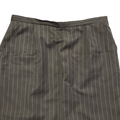 Austin Reed Vintage 90's Brown Striped Pencil Skirt Uk Women's Size 16 W34