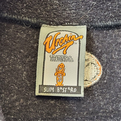 Urchin Trading Co 90s Vintage High Neck Grey Polyester Fleece Men's Size M