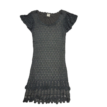 Belle By Oasis Y2K Grey Laced Short Party Dress UK Size Medium
