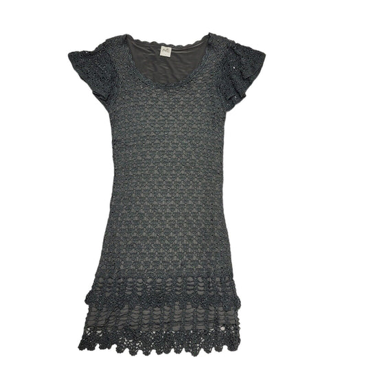 Belle By Oasis Y2K Grey Laced Short Party Dress UK Size Medium