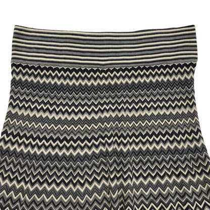 Kookai Y2K Vintage Grey Zigzag A-Line Skirt Women's Size L 12 W30