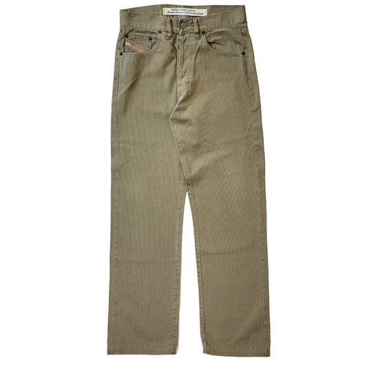 Diesel Y2k Vintage Beige Straight Denim Jeans Men's Size M W32 L32