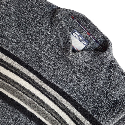 Watsons Vintage 90's Grey Fleece Jumper UK Men's Size L/XL
