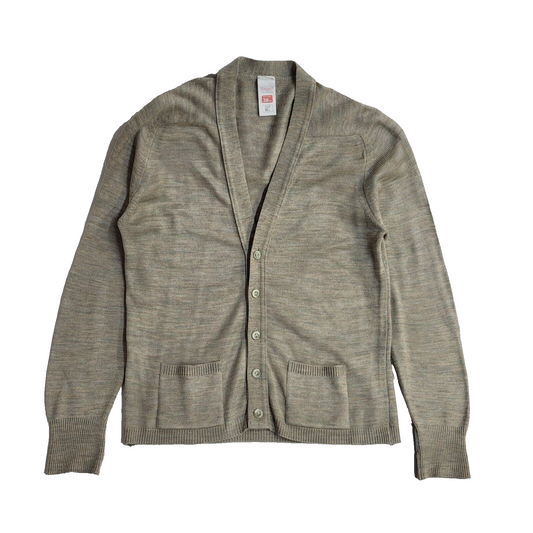 St Michael Vintage 90s Beige Button Front Cardigan Men's UK M