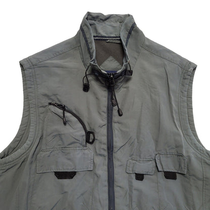 Dickies Green Sleeveless Y2k Zipped Gilet Uk Men's Size 2XL