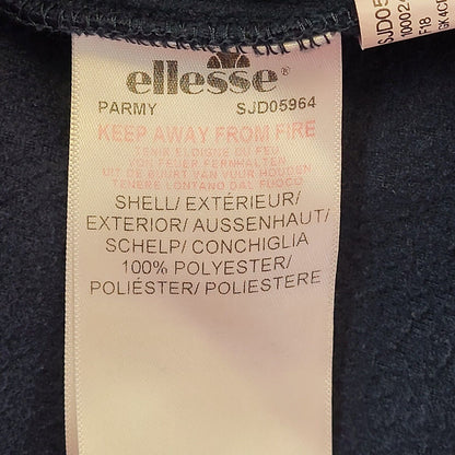 Ellesse Navy Blue & Red Cropped Sports Fleece Women's 4 XXS