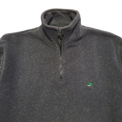 Le Shark 80s Vintage Grey 1/4 Zip Fleece Base Layer Uk Men's Size Medium