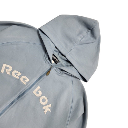 Reebok Light Blue Zipped Sweatshirt Hoodie Uk Women's Size 14