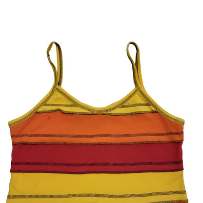 Nomads Vintage 90's Red & Yellow Strap Vest Top Womens UK Size S/M