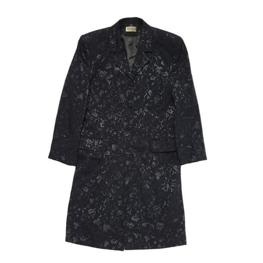 Yessica Vintage 80's Black Evening Formal Over Coat Women's UK Size 12