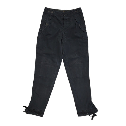 DKNY Jeans Black Tapered Leg Cargo Trousers Women's Size 10 W28 L30