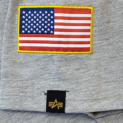 Alpha Industries Grey Nasa Crew Neck T-Shirt Men's UK Size Small