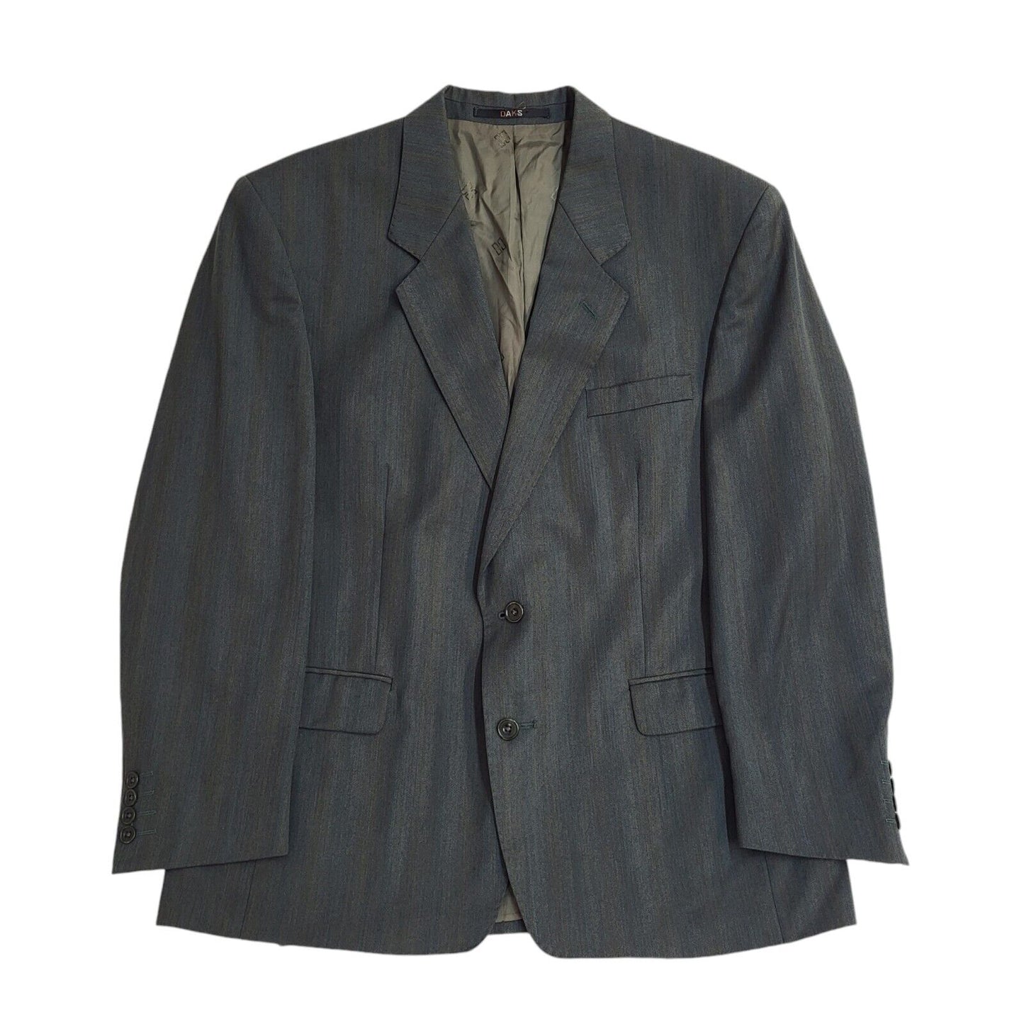 Daks Grey 70s Wool Blend Blazer Suit Jacket Uk Men's Size XL 44"
