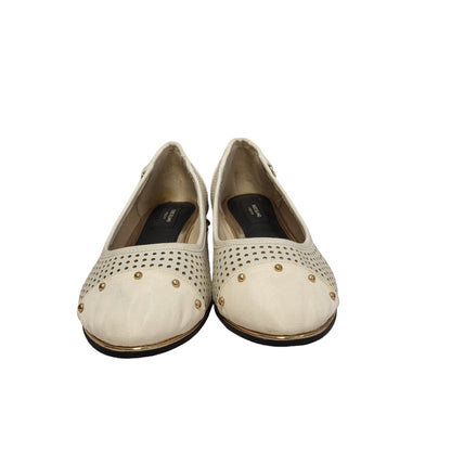 River Island Tigress Wide Fit Grey Beige Slip On Shoes Women's Uk 5